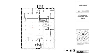 4115 Rue Ontario E, Montréal, QC à louer Plan d’étage- Image 1 de 1