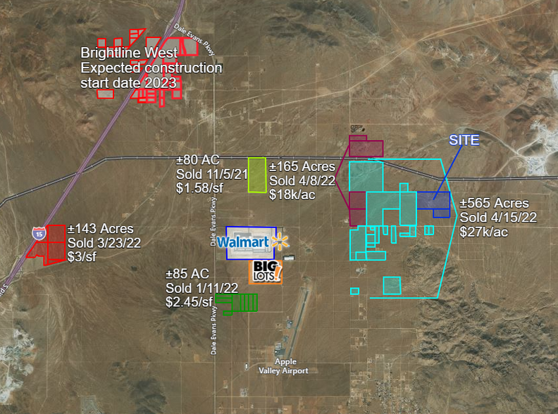 Joshua Rd & Johnson Rd, Apple Valley, CA for sale - Building Photo - Image 1 of 1