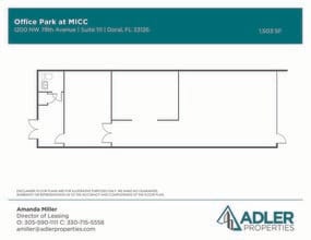 1200 NW 78th Ave, Doral, FL à louer Plan d’étage- Image 1 de 1