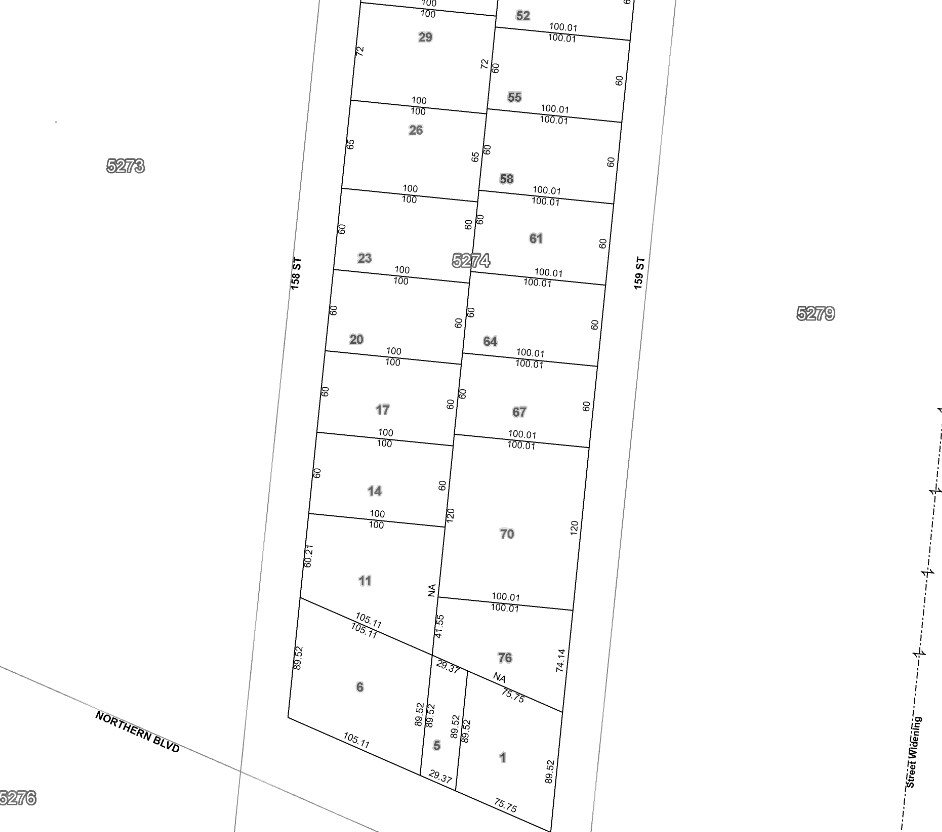 15817 Northern Blvd, Flushing, NY à vendre Plan cadastral- Image 1 de 1