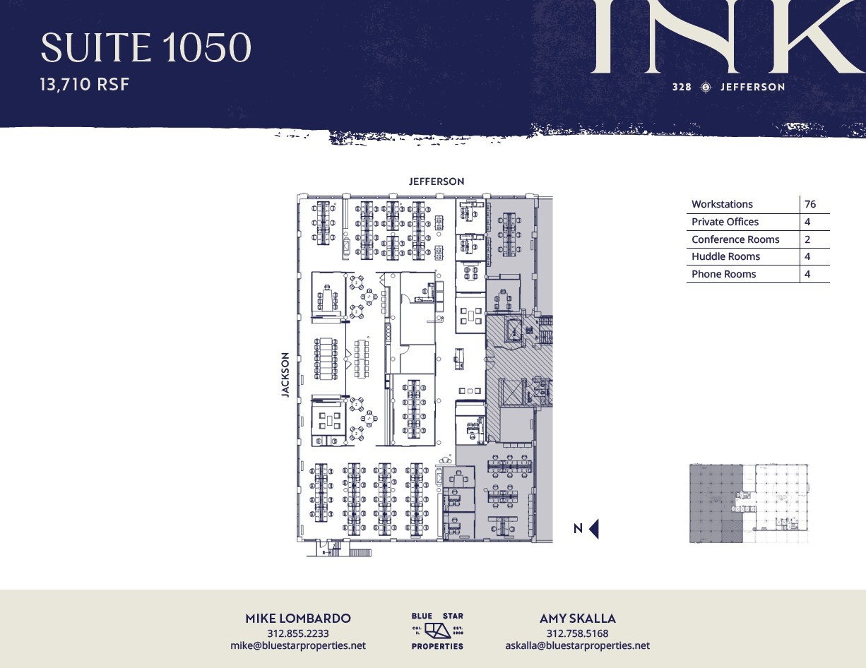 328 S Jefferson St, Chicago, IL à louer Plan d’étage- Image 1 de 15