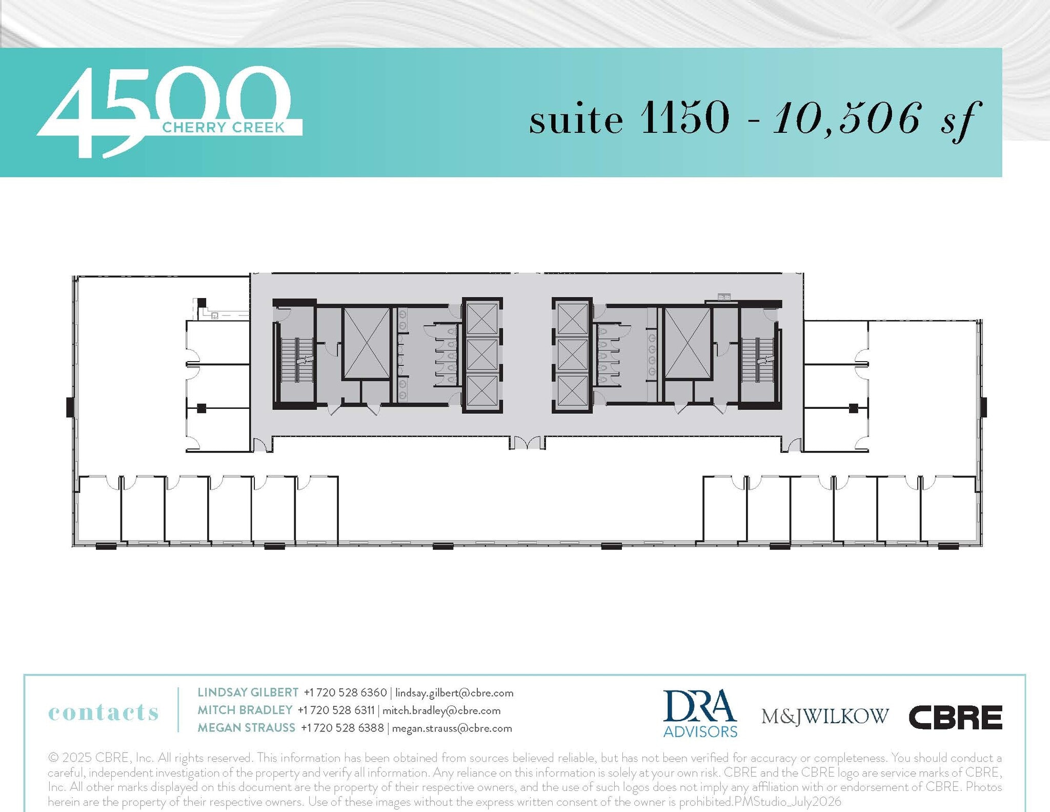 4500 S Cherry Creek Dr, Denver, CO à louer Plan d’étage- Image 1 de 1
