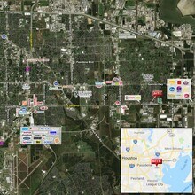 W Fairmont, La Porte, TX - Aerial  map view
