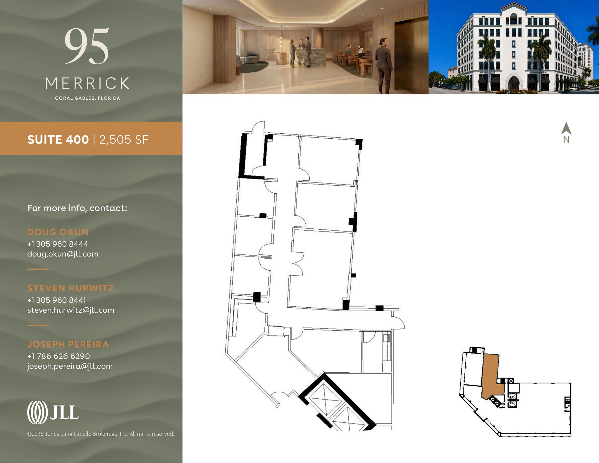 95 Merrick Way, Coral Gables, FL for lease Site Plan- Image 1 of 1