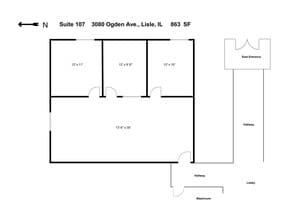 3060-3080 Ogden Ave, Lisle, IL à louer Plan de site- Image 1 de 1