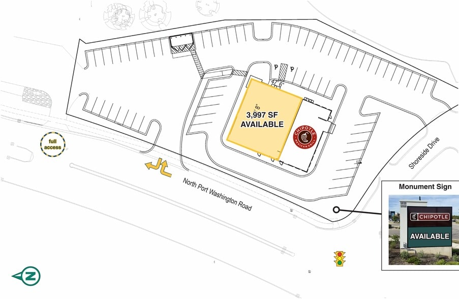 5930 N Port Washington Rd, Glendale, WI for lease - Site Plan - Image 3 of 6