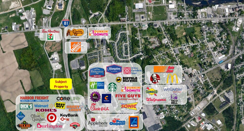 21886 Salmon Run Rd mall, Watertown, NY à louer - Photo du bâtiment - Image 1 de 2