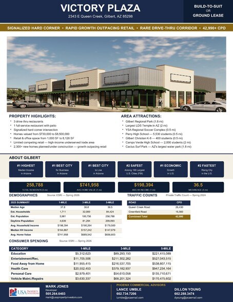 2343 E Queen Creek, Gilbert, AZ à louer - Aérien - Image 2 de 15