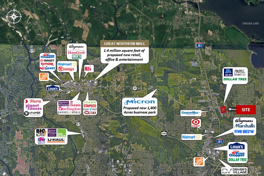 5962-5964 State Route 31, Cicero, NY for lease - Aerial - Image 3 of 4