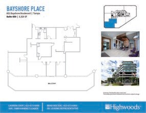 601 Bayshore Blvd, Tampa, FL à louer Plan d’étage- Image 1 de 1