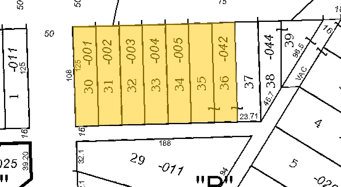 5433-5437 W 95th St, Oak Lawn, IL à vendre Plan cadastral- Image 1 de 1