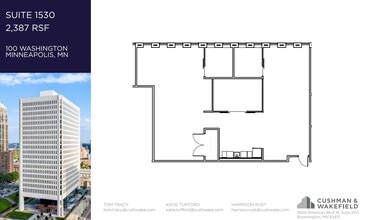100 Washington Ave S, Minneapolis, MN à louer Plan d’étage- Image 1 de 1