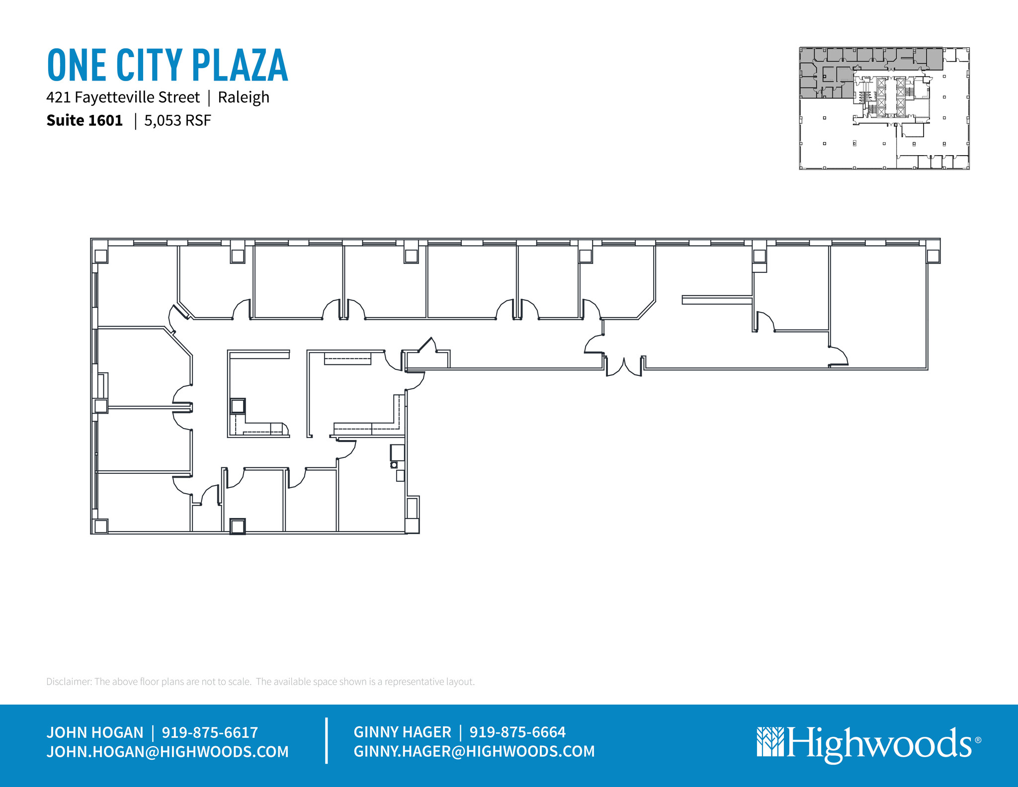 421 Fayetteville St, Raleigh, NC à louer Plan d  tage- Image 1 de 1