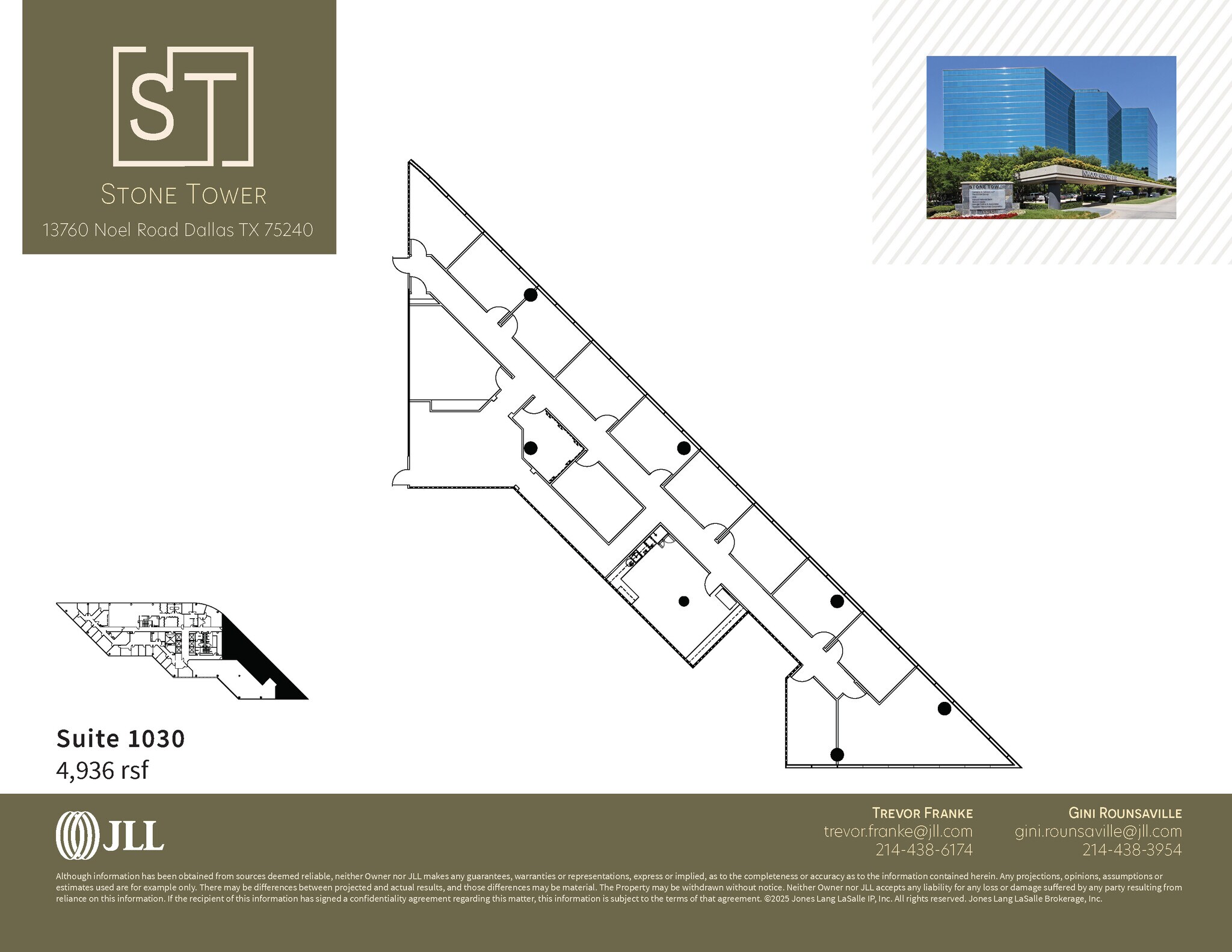 13760 Noel Rd, Dallas, TX à louer Plan d’étage- Image 1 de 1