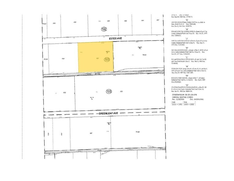 2001 Estes Ave, Elk Grove Village, IL à louer - Plan cadastral - Image 3 de 5