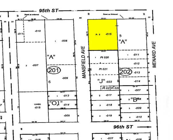 5801 W 95th St, Oak Lawn, IL à vendre - Plan cadastral - Image 2 de 2