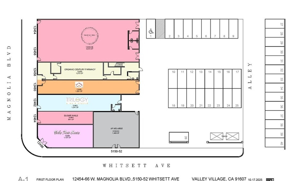12454 Magnolia Blvd, Valley Village, CA à louer - Plan d’étage - Image 2 de 8