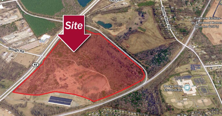 1852 Nc Hwy 49, Concord, NC à vendre - Aérien - Image 1 de 2