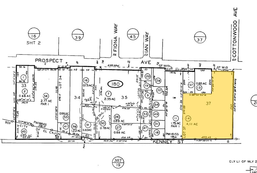 8520-8530 Roland Acres Rd, Santee, CA for lease - Plat Map - Image 3 of 3