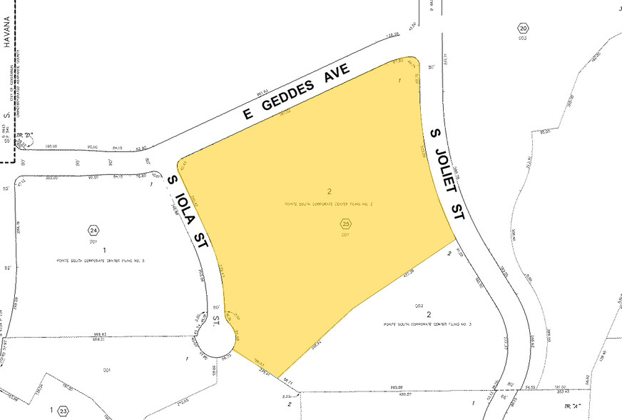 7600 E Orchard Rd, Greenwood Village, CO à louer - Plan cadastral - Image 2 de 19