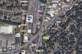 Greenville Blvd & Evans Hard Corner st, Greenville, NC - AERIAL  map view - Image1