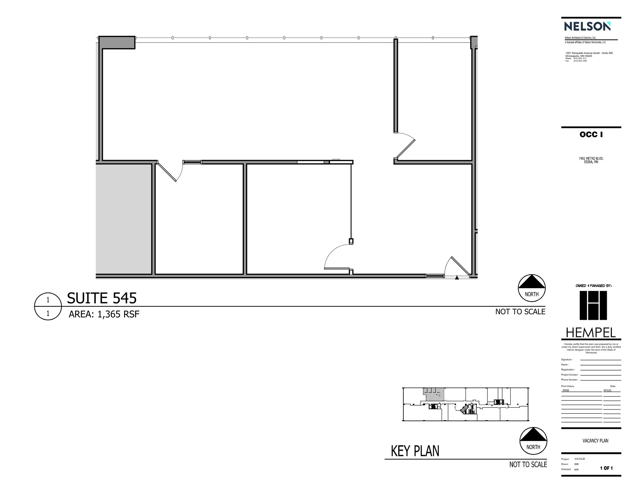 7401 Metro Blvd, Edina, MN for lease Site Plan- Image 1 of 1