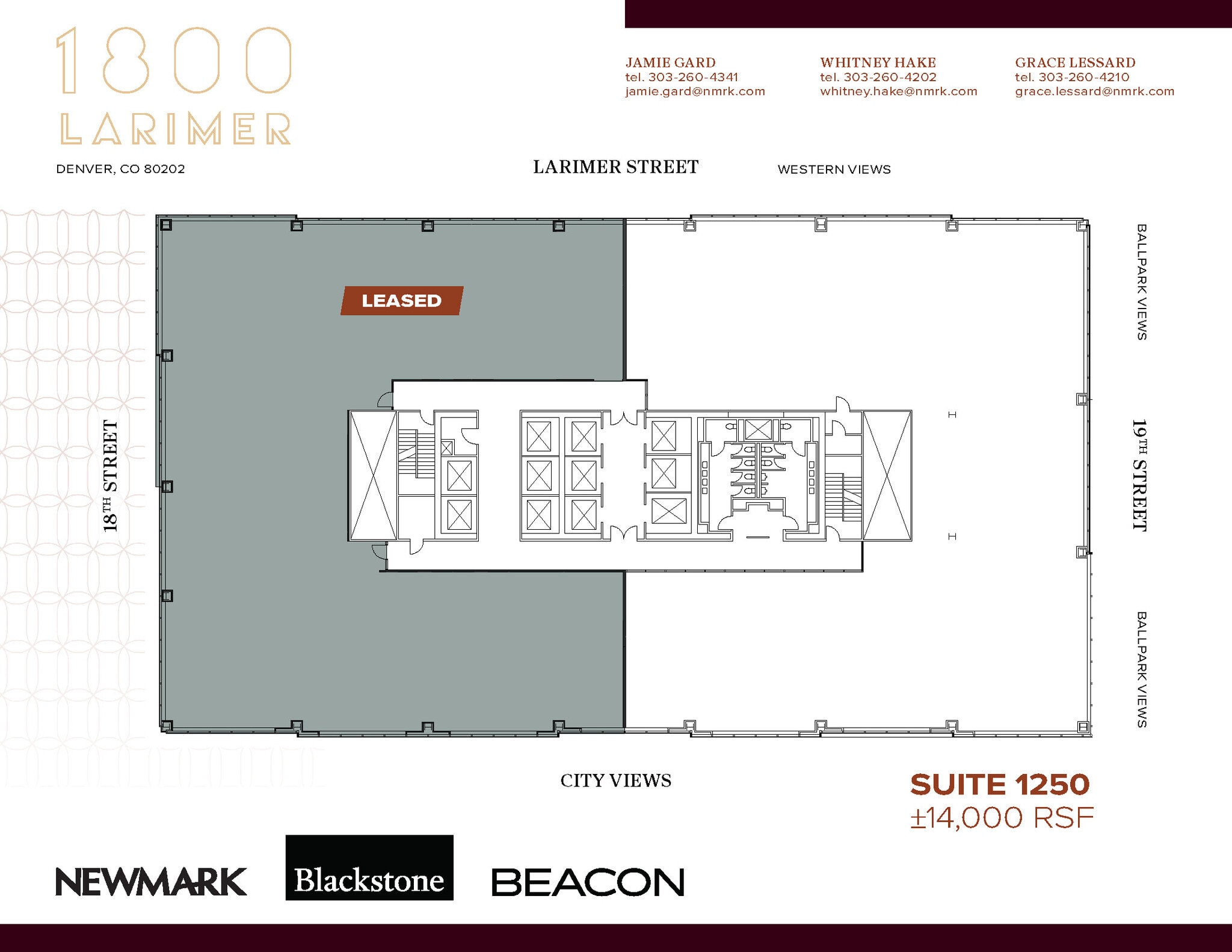 1800 Larimer St, Denver, CO à louer Plan d’étage- Image 1 de 1