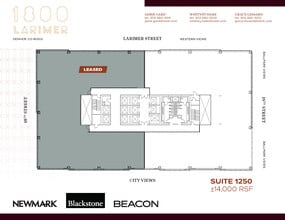 1800 Larimer St, Denver, CO à louer Plan d’étage- Image 1 de 1
