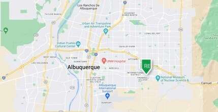 121 Virginia St NE, Albuquerque, NM - Aérien  Vue de la carte