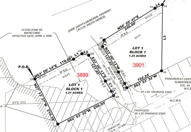 3701 Jaime Zapata Memorial Hwy, Laredo, TX à vendre - Plan cadastral - Image 1 de 7