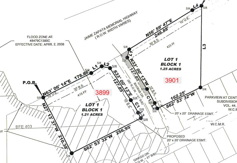 3701 Jaime Zapata Memorial Hwy, Laredo, TX à vendre Plan cadastral- Image 1 de 8