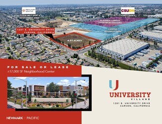 Plus de détails pour E University Dr, Carson, CA - Commerce de détail à louer