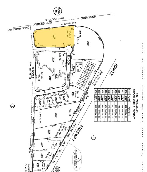 1060 Rincon Cir, San Jose, CA à louer - Plan cadastral - Image 2 de 5