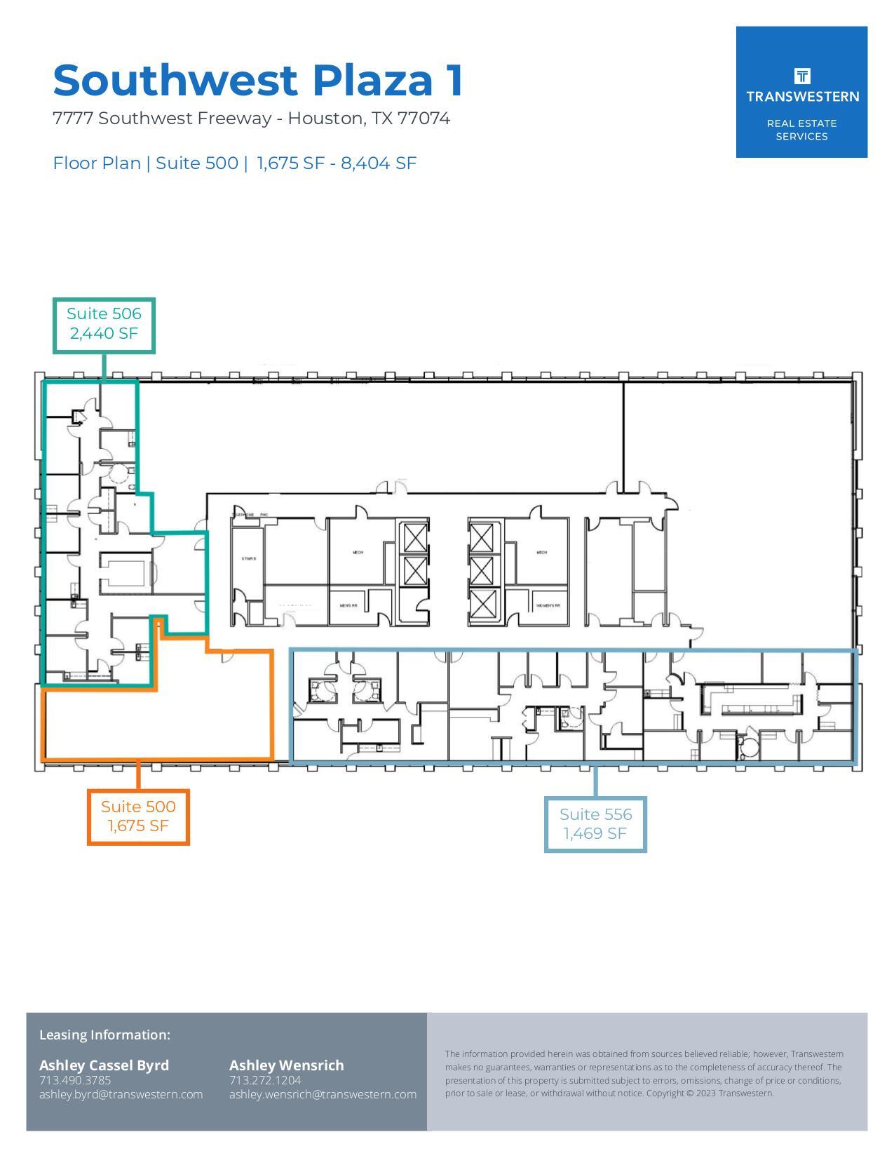 7737 Southwest Fwy, Houston, TX à louer Plan d’étage- Image 1 de 1