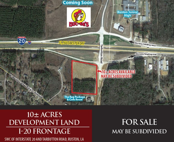 Tarbutton Rd, Ruston, LA for sale - Aerial - Image 1 of 1