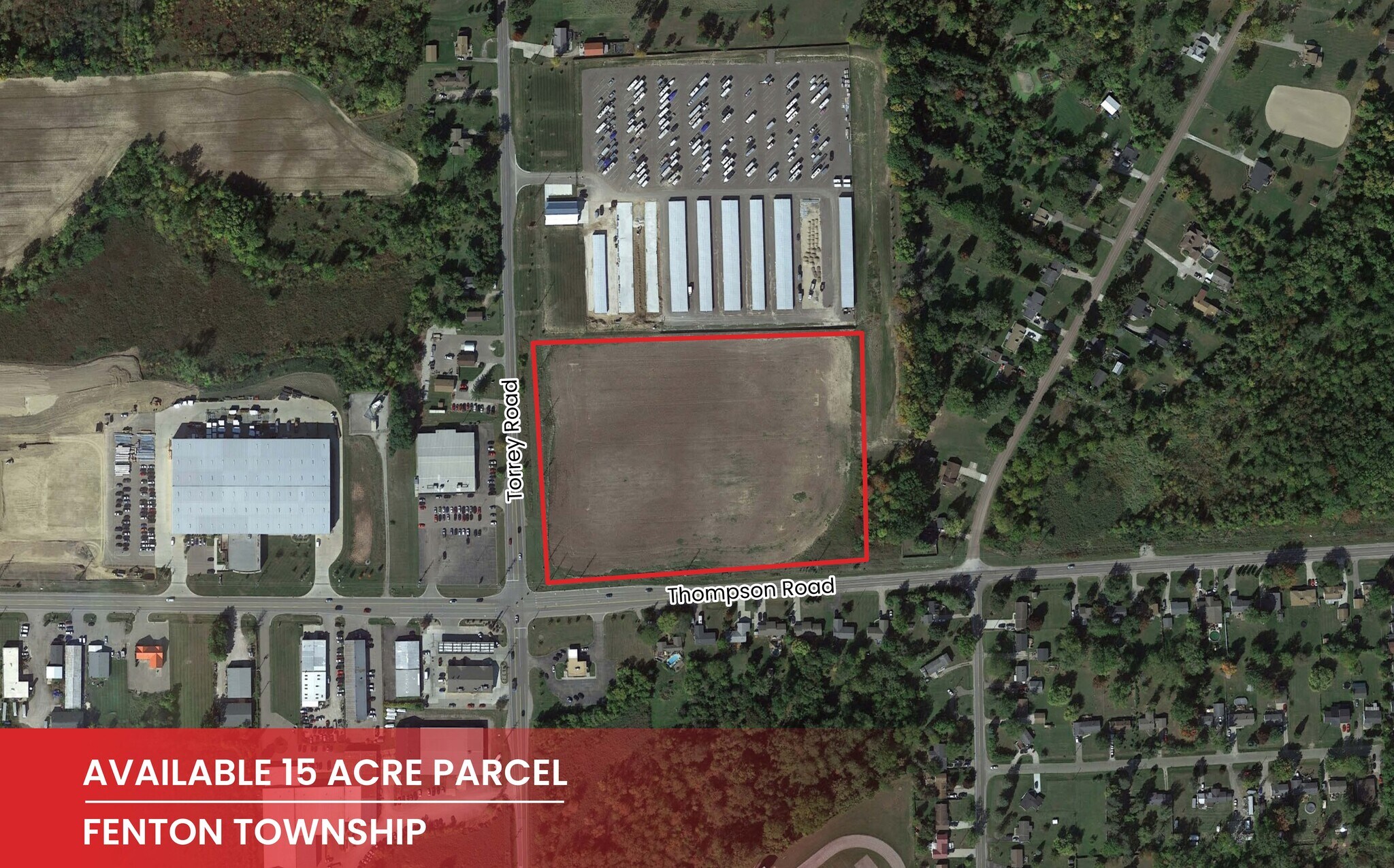 Thompson Rd, Fenton, MI à vendre Aérien- Image 1 de 2