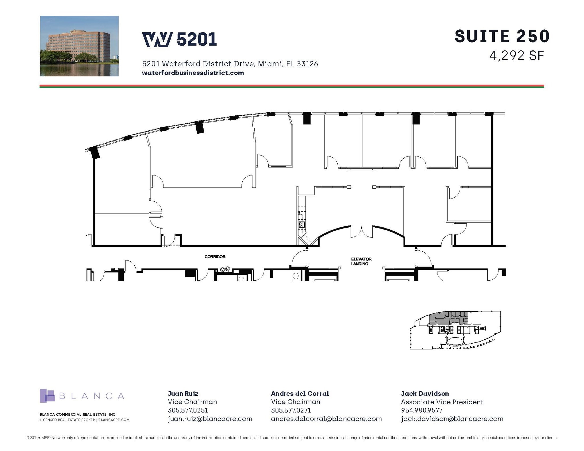 5200 Waterford District Dr, Miami, FL à louer Plan d’étage- Image 1 de 1