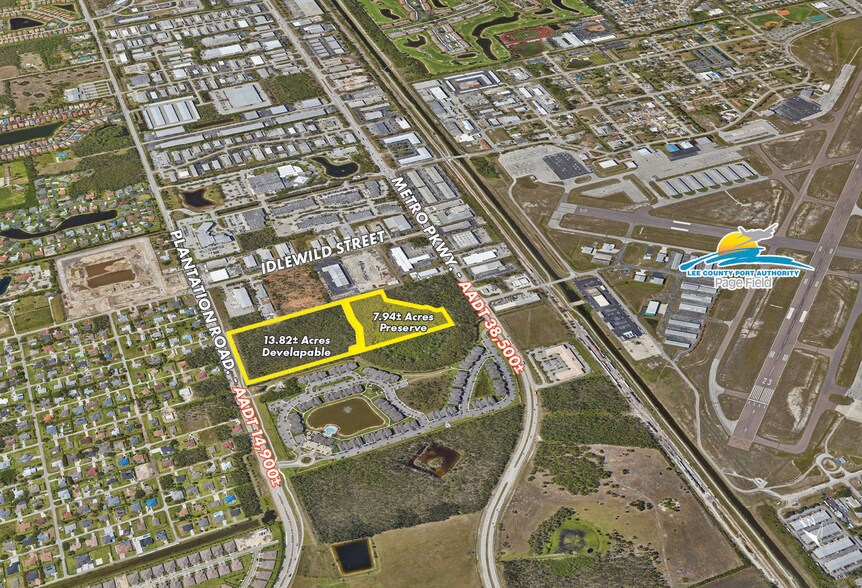 Plantation Road, Fort Myers, FL for sale - Aerial - Image 3 of 9