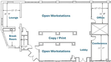 101 W Worthington Ave, Charlotte, NC for lease Floor Plan- Image 1 of 1