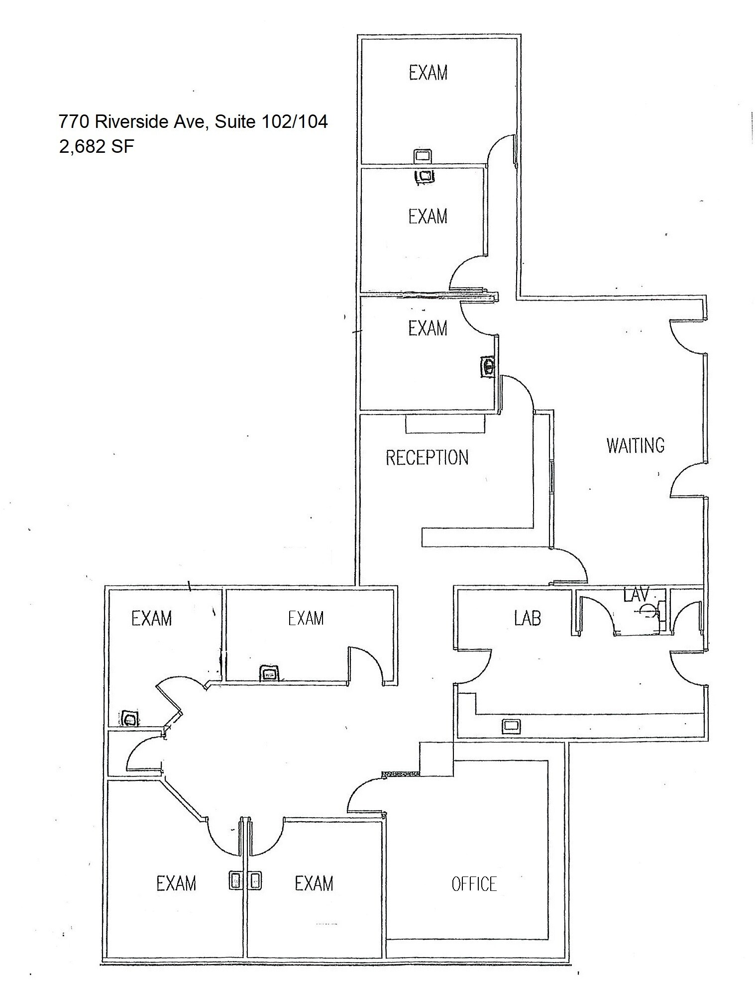 770 Riverside Ave, Adrian, MI à louer Plan d’étage- Image 1 de 1