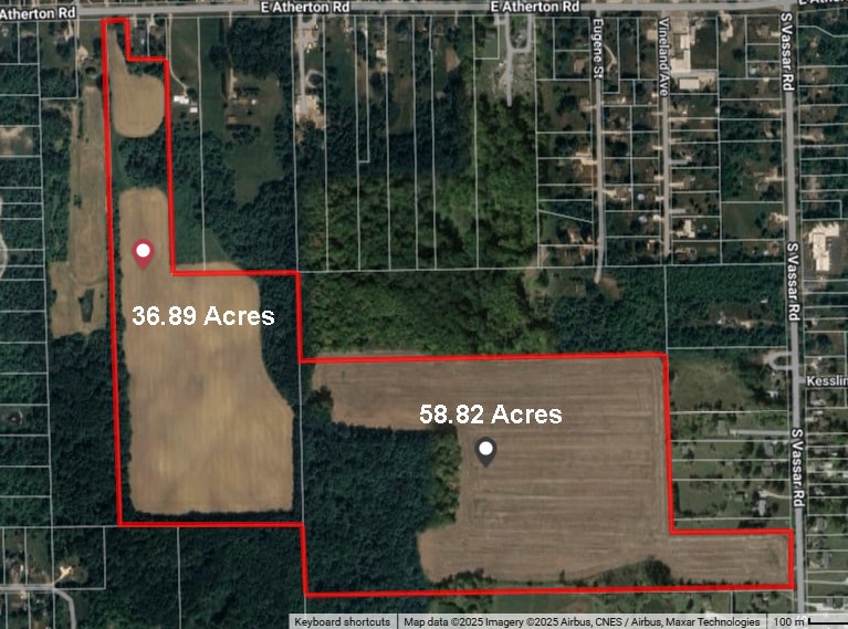 0000 E Atherton / Vassar Rd, Burton, MI for sale Aerial- Image 1 of 4