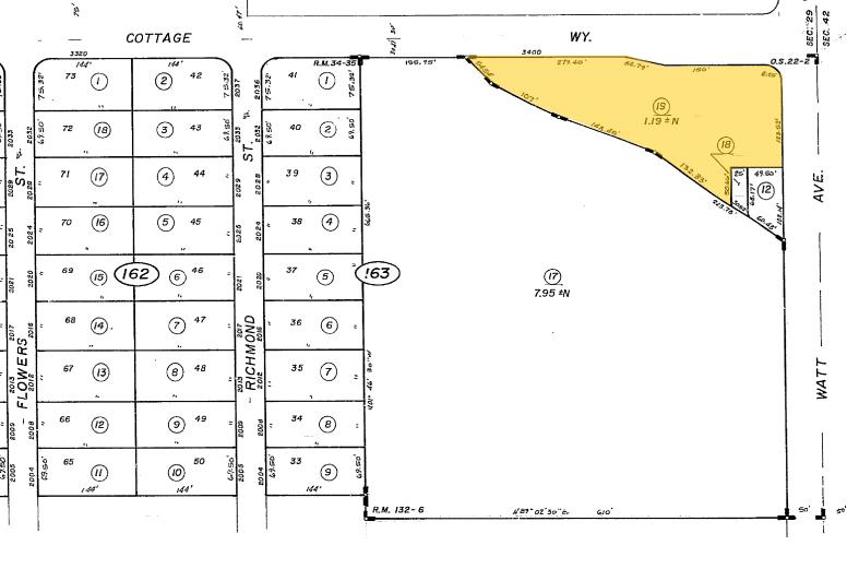 3400 Cottage Way, Sacramento, CA for sale Plat Map- Image 1 of 1