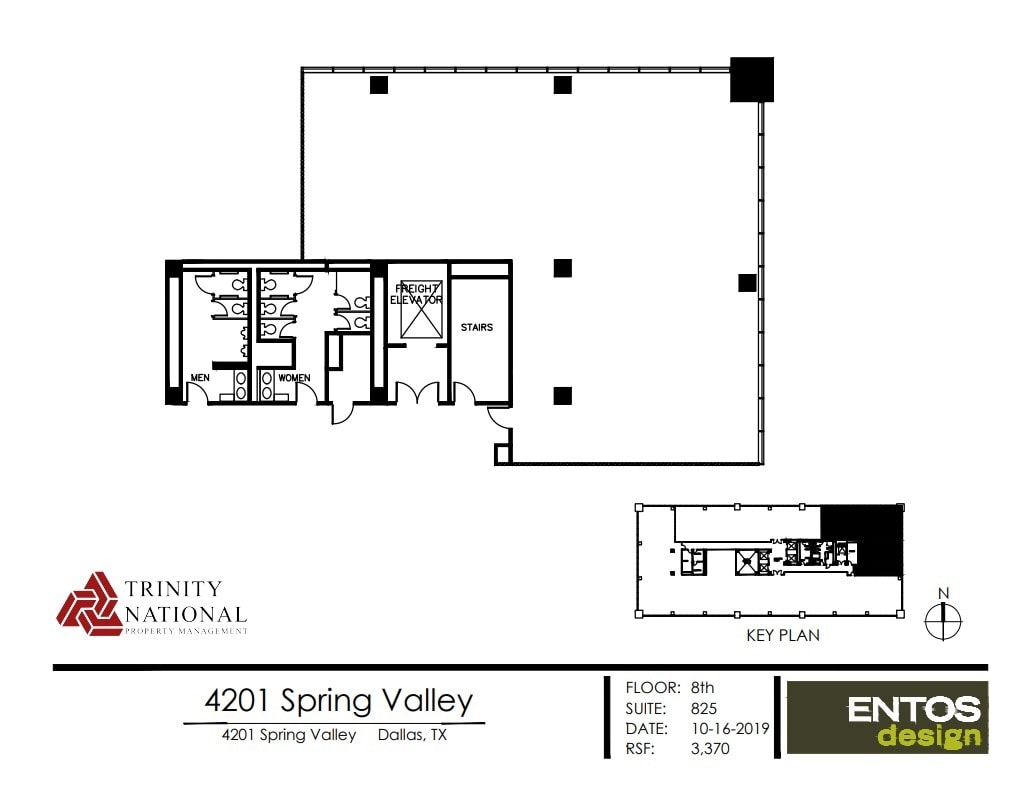 4201 Spring Valley Rd, Dallas, TX à louer Plan d’étage- Image 1 de 1