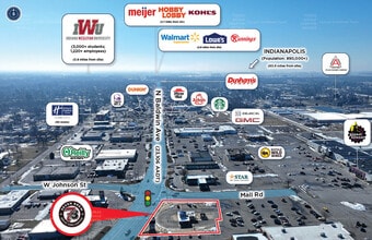 1207 N Baldwin Ave, Marion, IN - Aérien  Vue de la carte - Image1