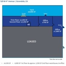529 W 4th Ave, Escondido, CA for lease Floor Plan- Image 1 of 1