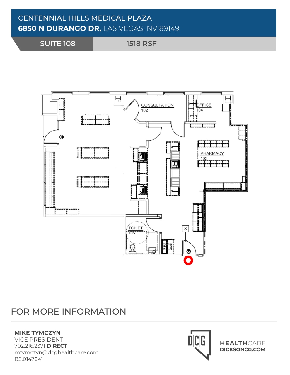 6850 N Durango Dr, Las Vegas, NV à louer Plan d’étage- Image 1 de 1