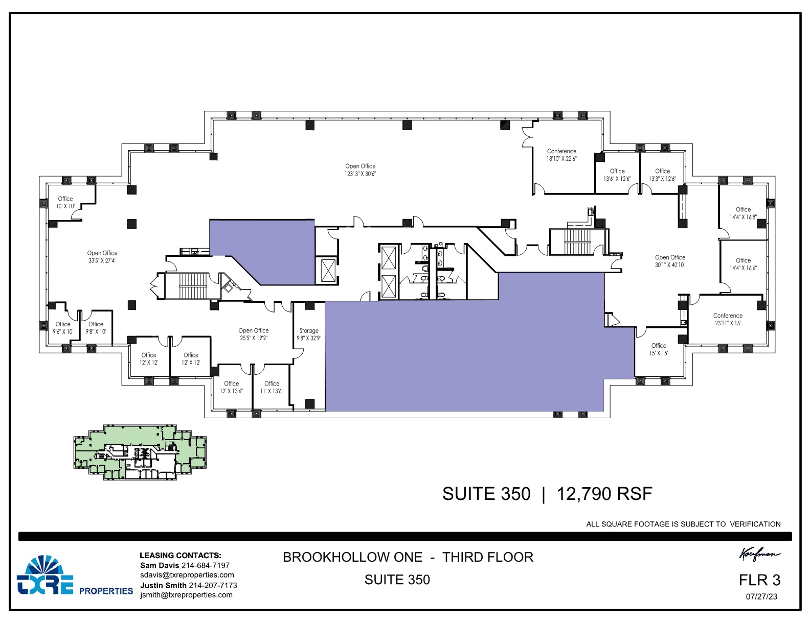 2301 E Lamar Blvd, Arlington, TX à louer Plan d’étage- Image 1 de 2