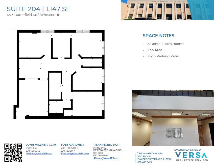 1275 E Butterfield Rd, Wheaton, IL à louer Plan d’étage- Image 1 de 1