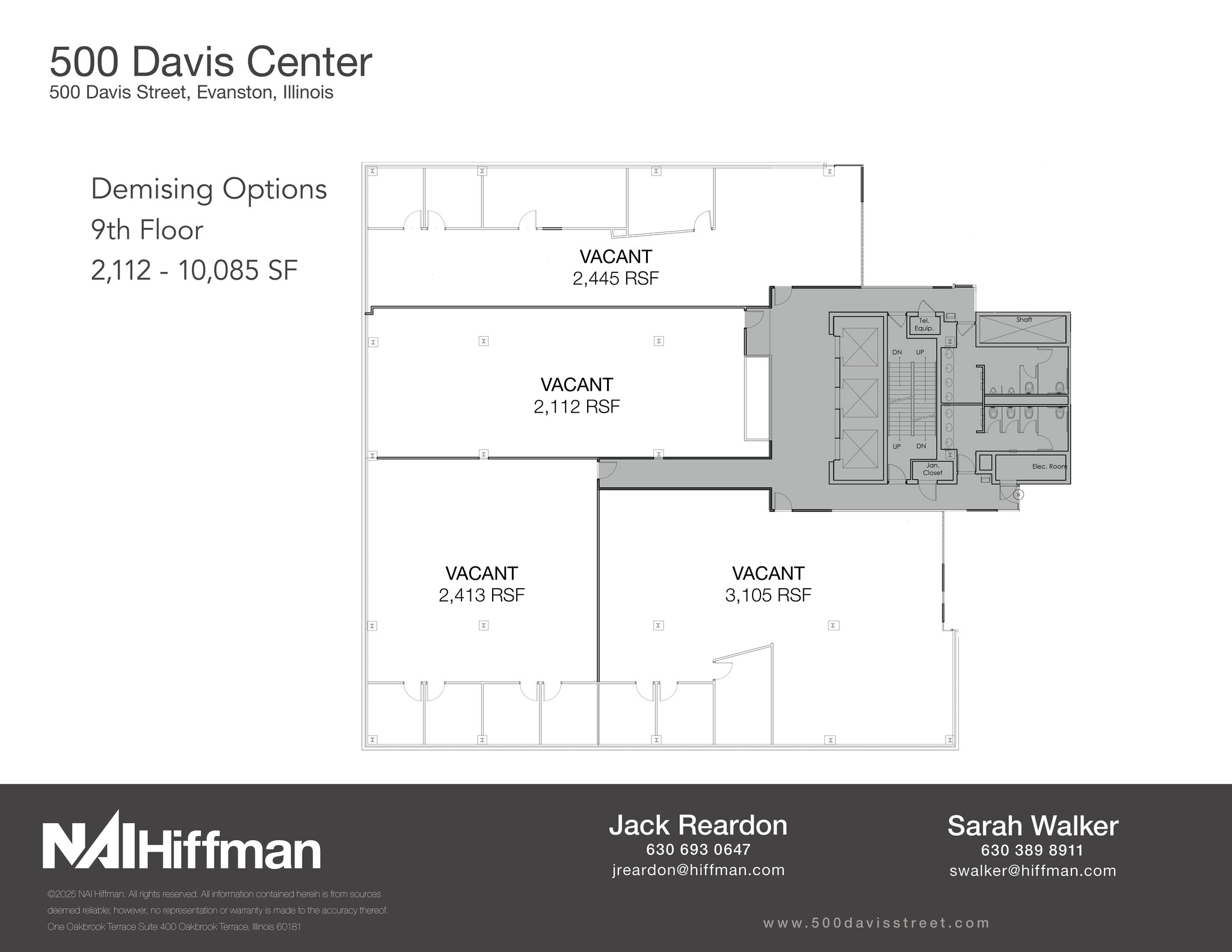 500 Davis St, Evanston, IL for lease Floor Plan- Image 1 of 2