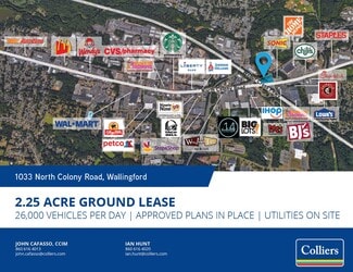 Plus de détails pour 1033 N Colony Rd, Wallingford, CT - Terrain à louer